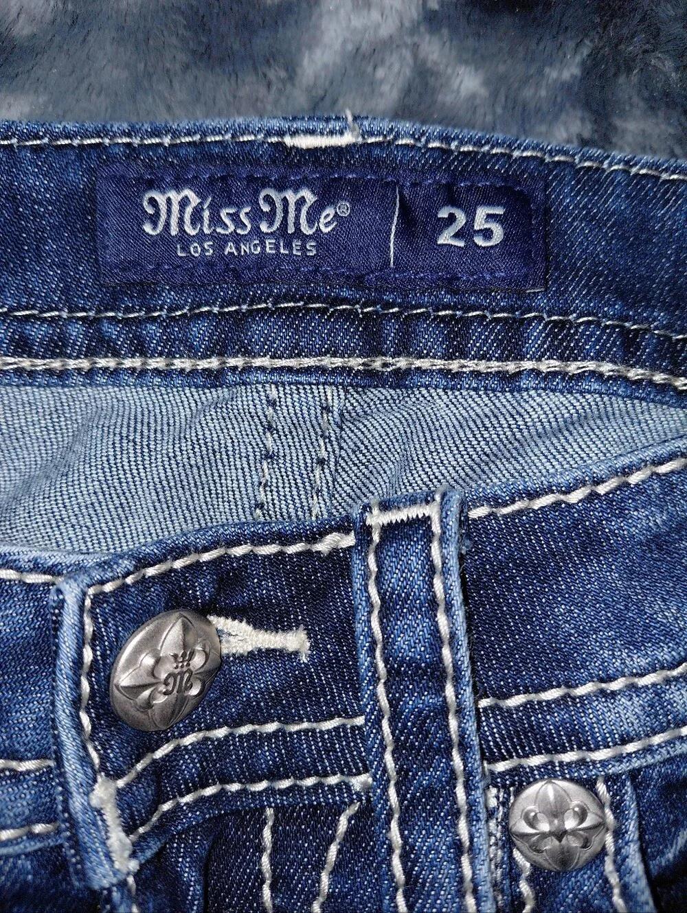Miss Me Bootcut Jeans 25 Dark Wash Rhinestone Angel Wing Y2K Western NWT